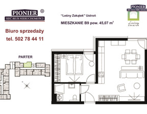 Mieszkanie na sprzedaż, Cieszyński Ustroń Hermanice, 504 784 zł, 45 m2, PEU-MS-7790-1