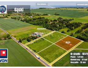 Działka na sprzedaż, Koszaliński (pow.) Mielno (gm.) Gąski Piaskowa, 619 000 zł, 3000 m2, 22844