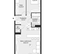 Mieszkanie na sprzedaż, Kraków Bukowa, 740 941 zł, 65,57 m2, 26300/7649/OMS