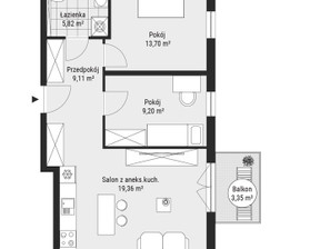 Mieszkanie na sprzedaż, Kraków Bukowa, 646 247 zł, 57,19 m2, 26293/7649/OMS