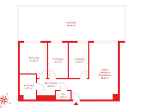 Mieszkanie na sprzedaż, Gdańsk Łostowice Ametystowa, 625 569 zł, 65,17 m2, PH585745