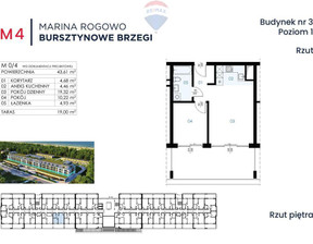 Mieszkanie na sprzedaż, Gryficki Trzebiatów Rogowo, 659 900 zł, 43,61 m2, 200/13467/OMS