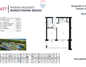 Mieszkanie na sprzedaż, Gryficki Trzebiatów Rogowo, 659 900 zł, 43,82 m2, 210/13467/OMS