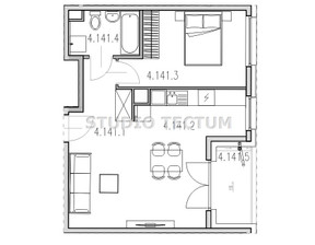 Mieszkanie na sprzedaż, Kraków M. Kraków Dębniki, Ruczaj dr. Jana Piltza, 725 994 zł, 45,66 m2, TEC-MS-1855