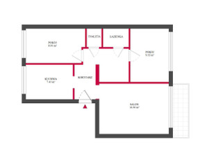 Mieszkanie na sprzedaż, Łódź Łódź-Górna Górna Maurycego Mochnackiego, 369 000 zł, 54 m2, TC731455