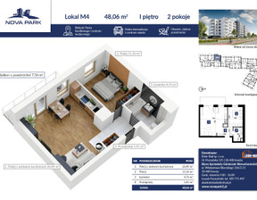 Mieszkanie na sprzedaż, Łomża Akademicka, 371 504 zł, 48,06 m2, 1643