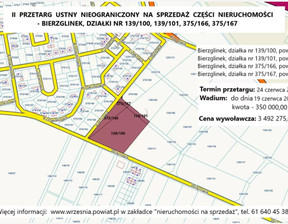 Budowlany na sprzedaż, Wrzesiński (Pow.) Września (Gm.) Bierzglinek, 3 492 275 zł, 13 849 m2, TTT-00000131