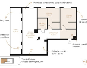 Mieszkanie na sprzedaż, Gdańsk Siedlce Kartuska, 2 488 050 zł, 130,95 m2, WH800840976