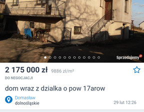 Dom na sprzedaż, dolnośląskie wrocławski Kobierzyce Domasław Wrocławska, 2 175 000 zł, 220 m2, gratka-34281513