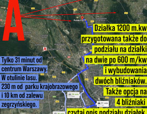Działka na sprzedaż, mazowieckie legionowski Nieporęt Józefów Wiosenna, 260 000 zł, 600 m2, gratka-34981223