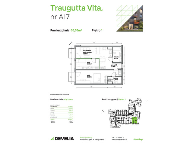 Mieszkanie w inwestycji Traugutta Vita, symbol A17 » nportal.pl