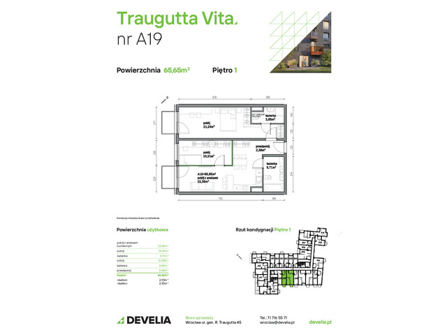 Mieszkanie w inwestycji Traugutta Vita, symbol A19 » nportal.pl