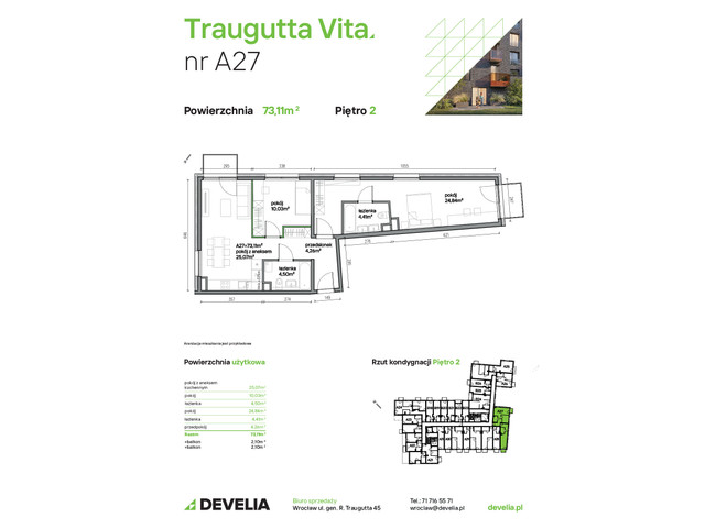 Mieszkanie w inwestycji Traugutta Vita, symbol A27 » nportal.pl