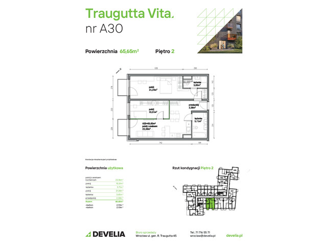 Mieszkanie w inwestycji Traugutta Vita, symbol A30 » nportal.pl