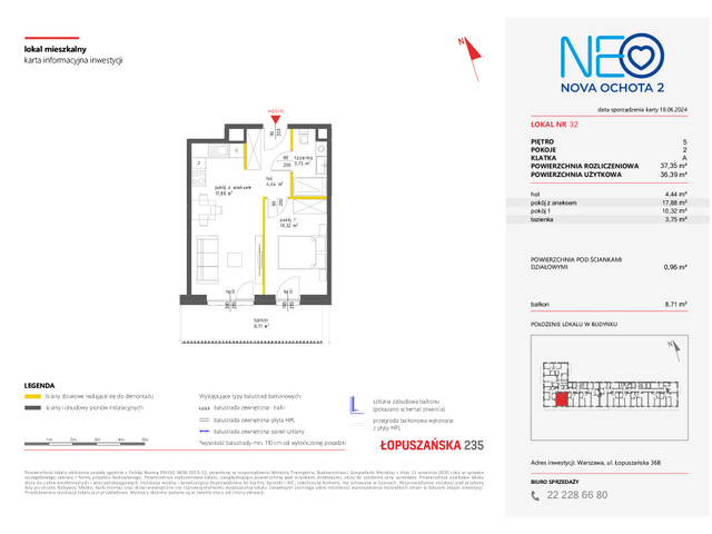 Mieszkanie w inwestycji NEO NOVA OCHOTA, symbol 2M.32 » nportal.pl