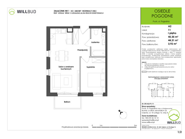 Mieszkanie w inwestycji OSIEDLE POGODNE, symbol OP/A2/P1/11 » nportal.pl