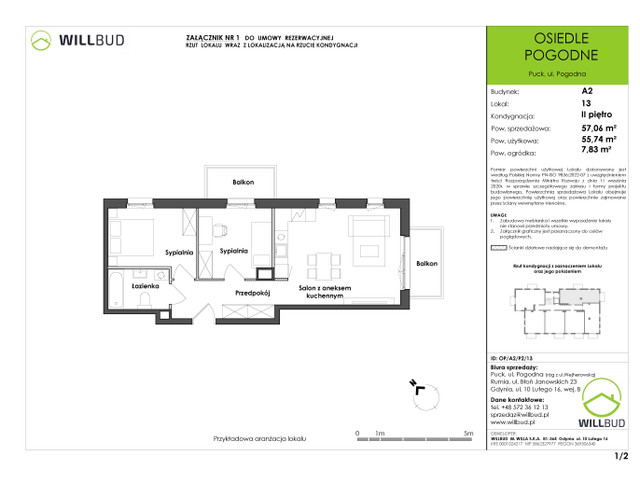 Mieszkanie w inwestycji OSIEDLE POGODNE, symbol OP/A2/P2/13 » nportal.pl