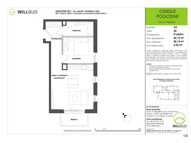 Mieszkanie w inwestycji OSIEDLE POGODNE, symbol OP/A2/P3/20 » nportal.pl