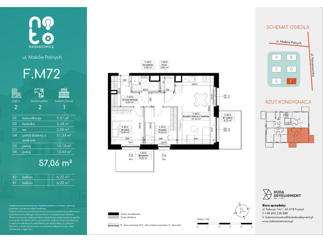 Mieszkanie w inwestycji No to Naramowice, symbol F.M72 » nportal.pl