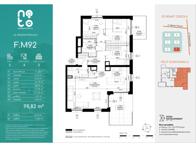 Mieszkanie w inwestycji No to Naramowice, symbol F.M92 » nportal.pl
