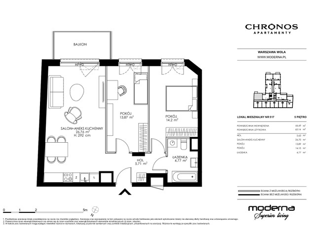 Mieszkanie w inwestycji Chronos, symbol 517 » nportal.pl