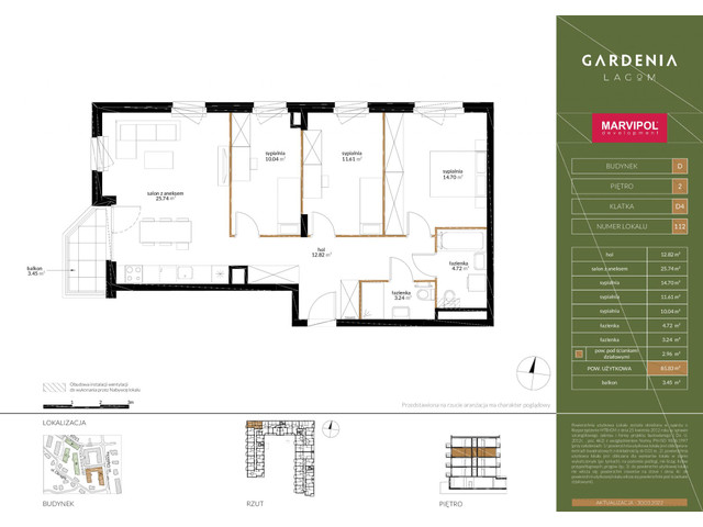 Mieszkanie w inwestycji GARDENIA LAGOM, symbol D112 » nportal.pl