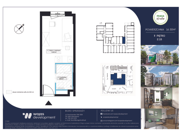 Mieszkanie w inwestycji PRAGA STUDIO, symbol 2.15 » nportal.pl