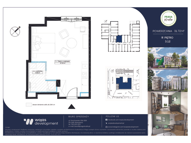 Mieszkanie w inwestycji PRAGA STUDIO, symbol 3.12 » nportal.pl