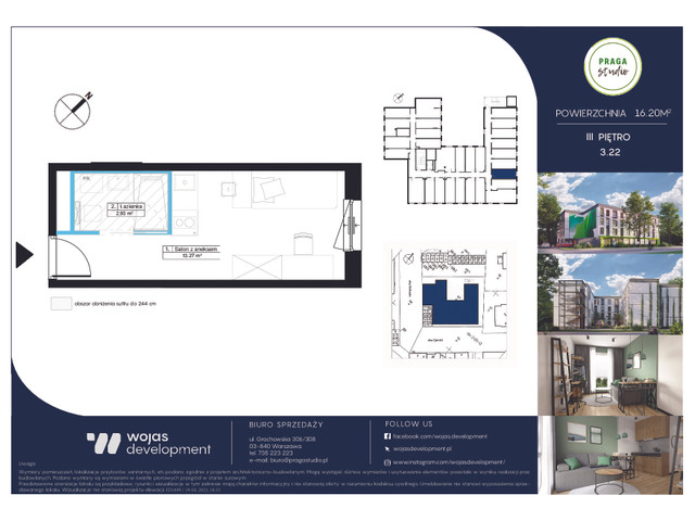 Mieszkanie w inwestycji PRAGA STUDIO, symbol 3.22 » nportal.pl