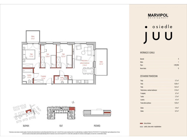 Mieszkanie w inwestycji OSIEDLE JUU, symbol A_M009 » nportal.pl