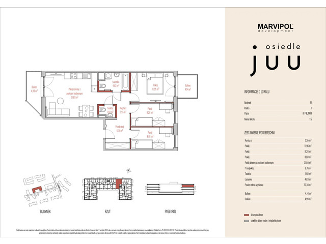 Mieszkanie w inwestycji OSIEDLE JUU, symbol B_M015 » nportal.pl