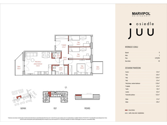 Mieszkanie w inwestycji OSIEDLE JUU, symbol B_M048 » nportal.pl