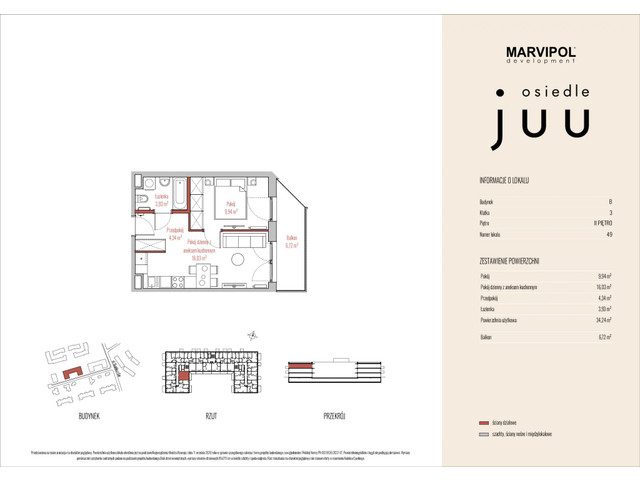 Mieszkanie w inwestycji OSIEDLE JUU, symbol B_M049 » nportal.pl