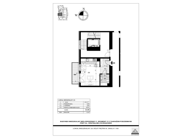 Mieszkanie w inwestycji Centralna C, symbol 24 » nportal.pl