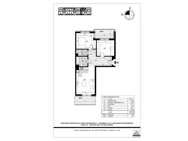 Mieszkanie w inwestycji Centralna C, symbol 92 » nportal.pl