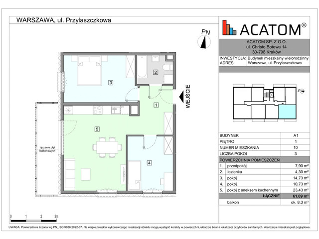 Mieszkanie w inwestycji Wawer Go 2.p, symbol A1_M10 » nportal.pl