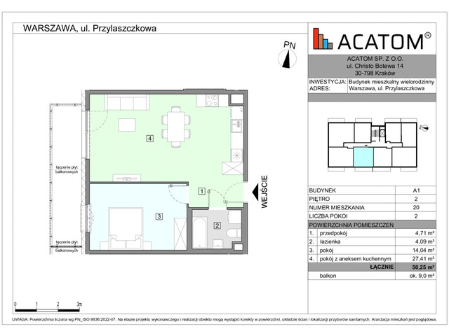 Mieszkanie w inwestycji Wawer Go 2.p, symbol A1_M20 » nportal.pl