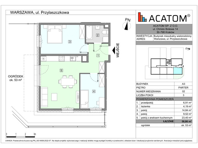 Mieszkanie w inwestycji Wawer Go 2.p, symbol A3_M2 » nportal.pl