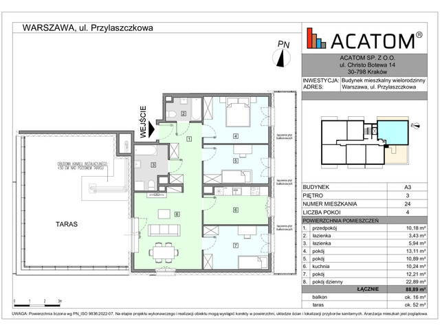 Mieszkanie w inwestycji Wawer Go 2.p, symbol A3_M24 » nportal.pl