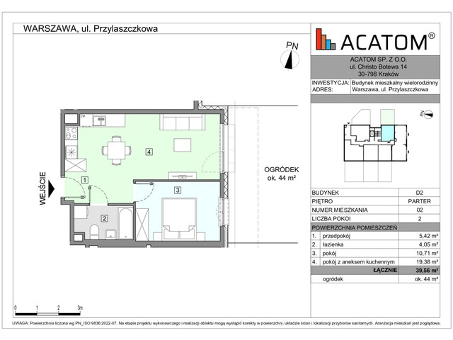 Mieszkanie w inwestycji Wawer Go 2.p, symbol D2_M2 » nportal.pl