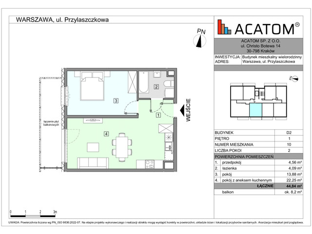 Mieszkanie w inwestycji Wawer Go 2.p, symbol D2_M10 » nportal.pl