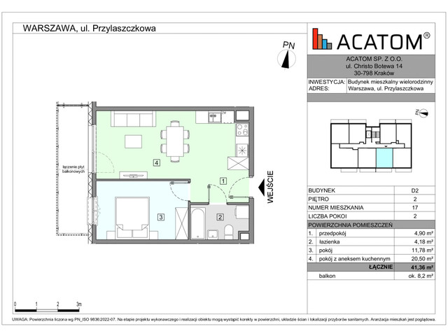 Mieszkanie w inwestycji Wawer Go 2.p, symbol D2_M17 » nportal.pl