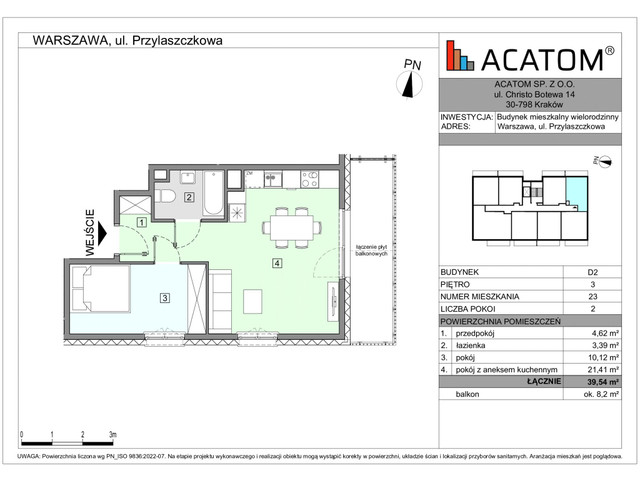 Mieszkanie w inwestycji Wawer Go 2.p, symbol D2_M23 » nportal.pl