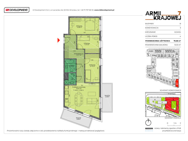 Mieszkanie w inwestycji Armii Krajowej 7, symbol B.3.M24 » nportal.pl