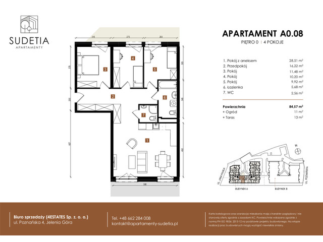 Mieszkanie w inwestycji APARTAMENTY SUDETIA, symbol A0.08 » nportal.pl