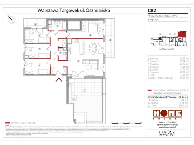 Mieszkanie w inwestycji Apartamenty Oszmiańska II, symbol C82 » nportal.pl