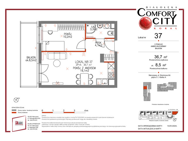 Mieszkanie w inwestycji Comfort City Koral, symbol 37 » nportal.pl