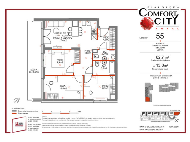 Mieszkanie w inwestycji Comfort City Koral, symbol 55 » nportal.pl