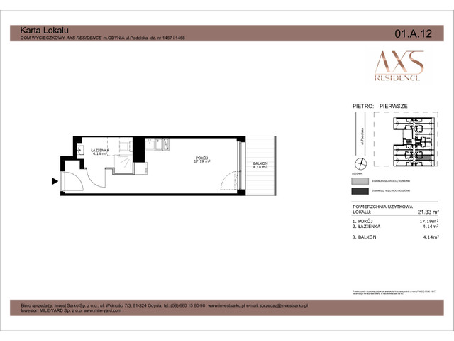 Mieszkanie w inwestycji AXS Residence, symbol 01.A.12 » nportal.pl