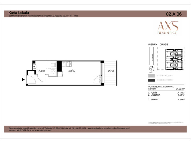 Mieszkanie w inwestycji AXS Residence, symbol 02.A.06 » nportal.pl